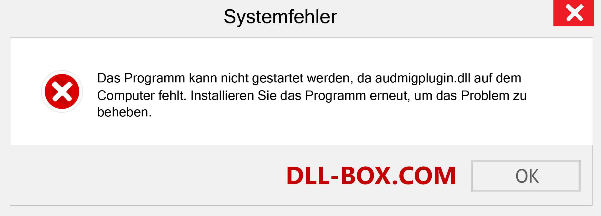 audmigplugin.dll-Datei fehlt?. Download für Windows 7, 8, 10 - Fix audmigplugin dll Missing Error unter Windows, Fotos, Bildern